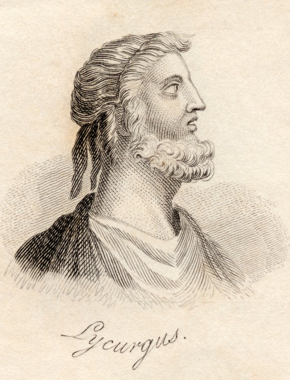 Lycurgus，来自&39;Crabb&39;s Historical Dictionary&39;，于1825年出版 作者 英语学校