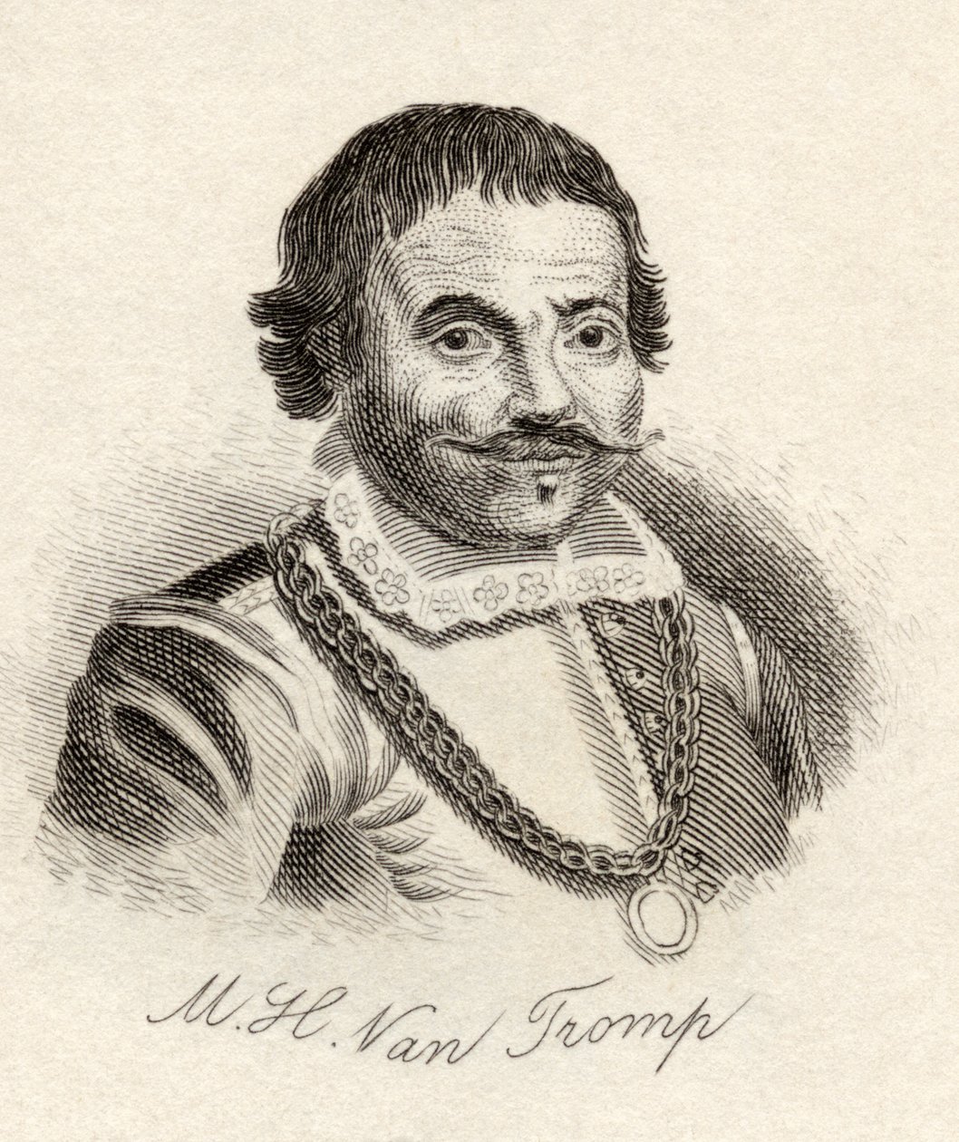 Maarten Harpertszoon Tromp，来自&39;Crabb&39;s Historical Dictionary&39;，于1825年出版 作者 英语学校
