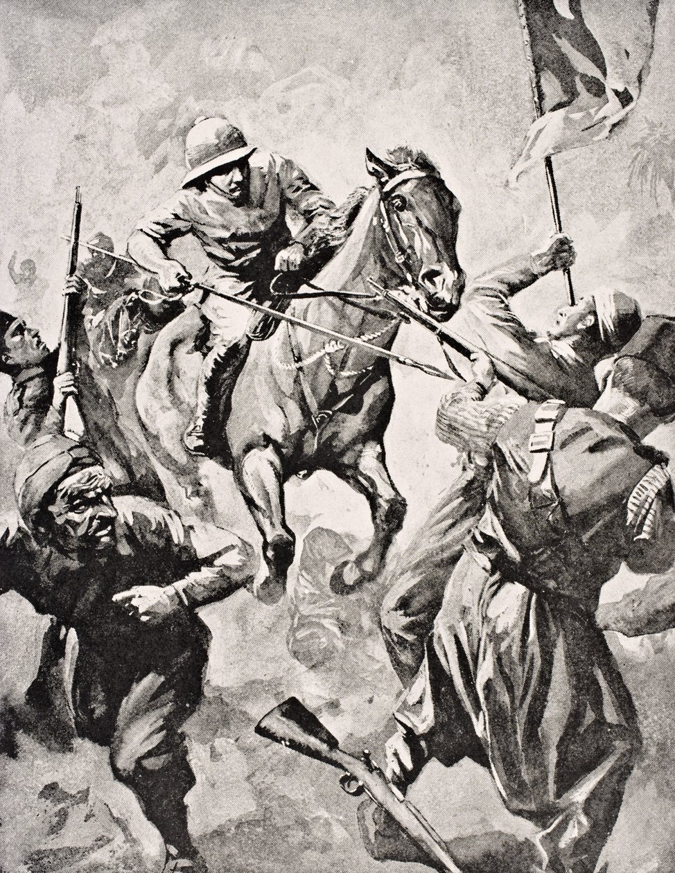 乔治·戈弗雷·马西·惠勒少校，来自“战争画报专辑”，于1916年在伦敦出版 作者 英语学校