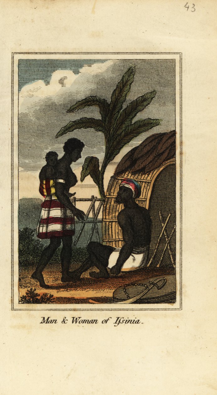 Man and woman of Issinia, Guinea, West Africa 作者 英语学校