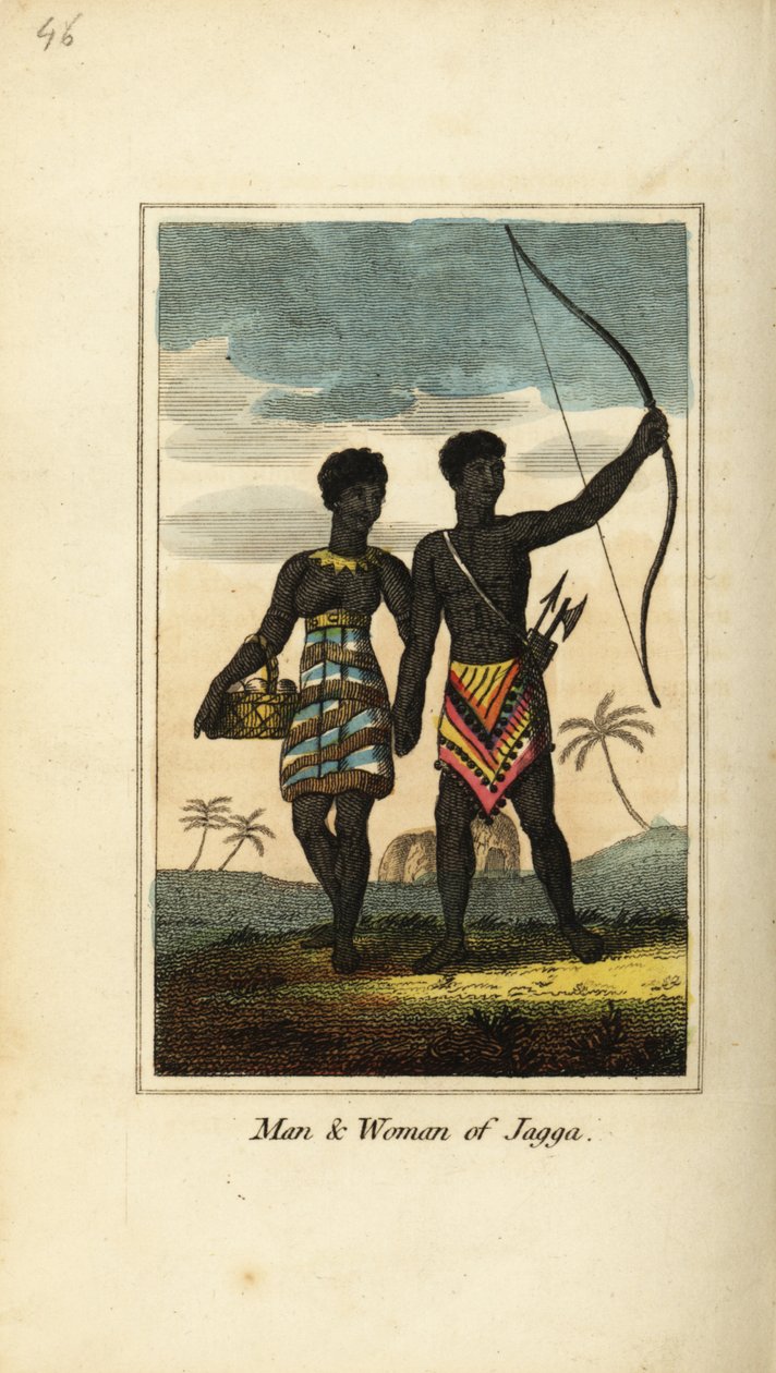 Man and woman of Jagga, from the kingdoms of Monoemugi and Caffraria, Africa 作者 英语学校