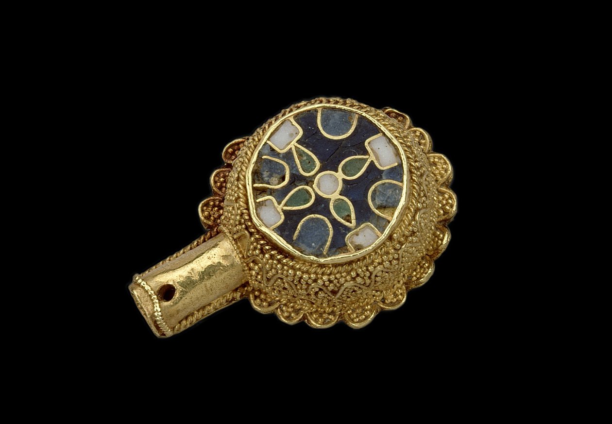 Minster Lovell Jewel，可能是17世纪（珐琅和金景泰蓝） 作者 英语学校