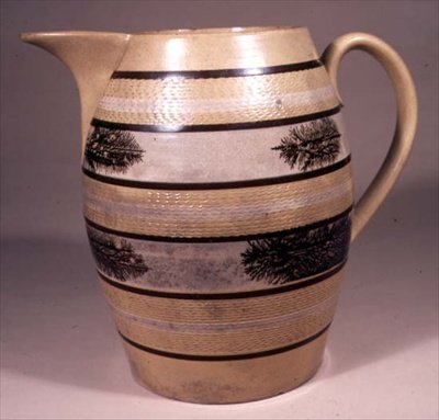 摩卡器皿，可能在斯塔福德郡制造，约1830年（石器）。 作者 英语学校