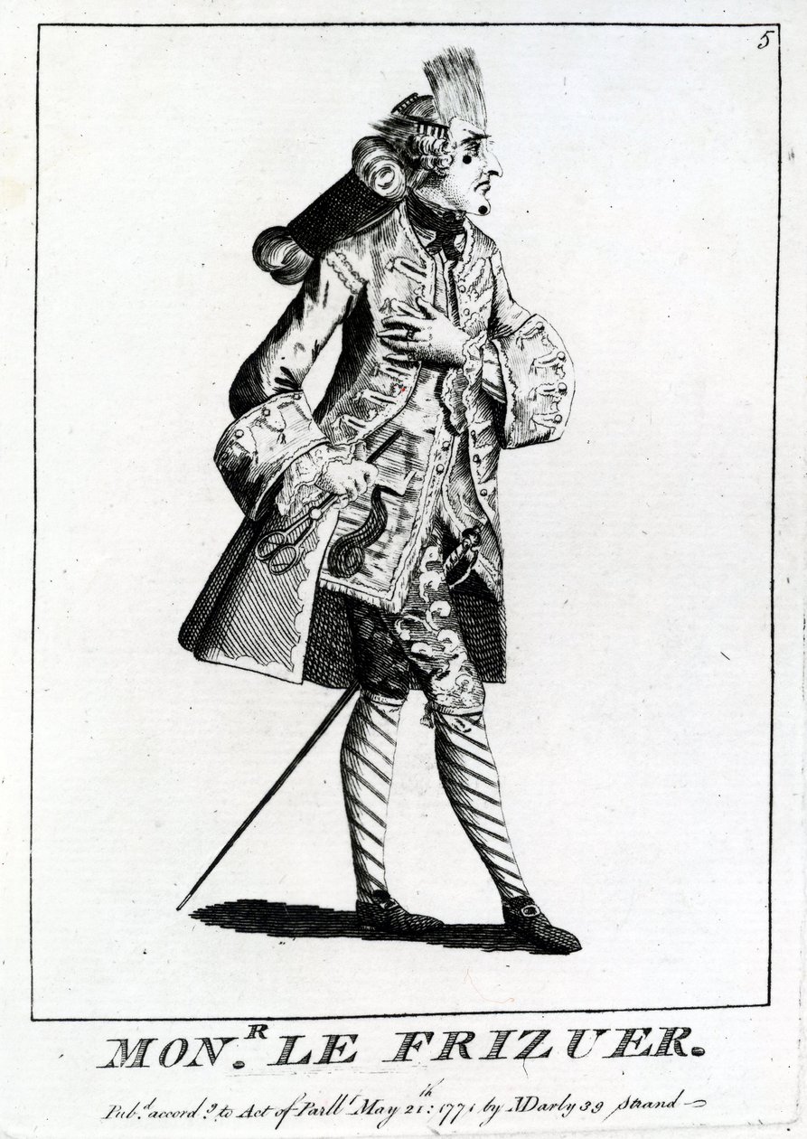蒙斯。 Frizuer，1771年 作者 英语学校