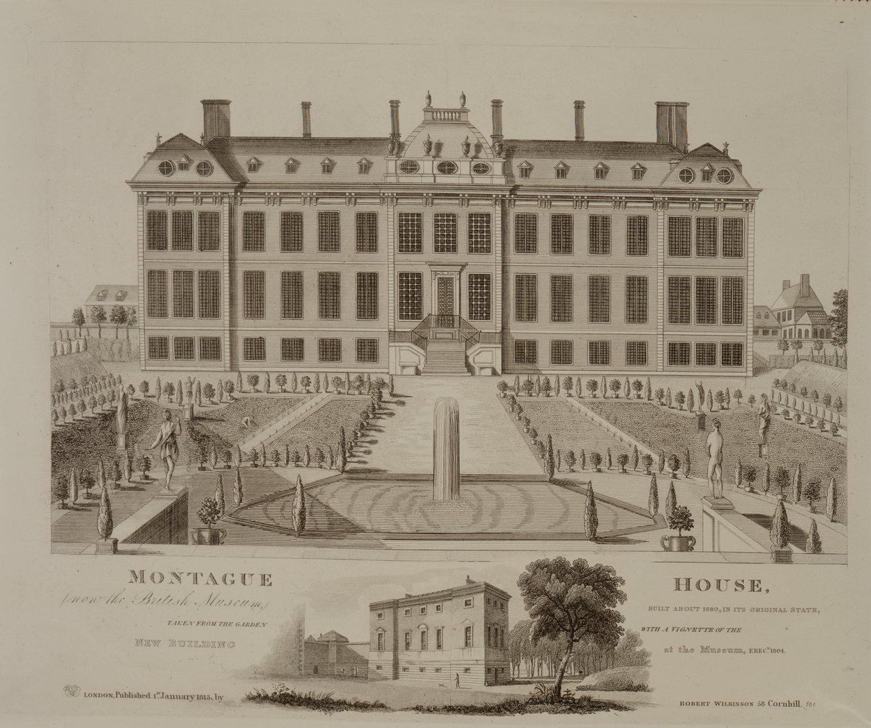 蒙塔古故居，现为大英博物馆，1813年 作者 英语学校