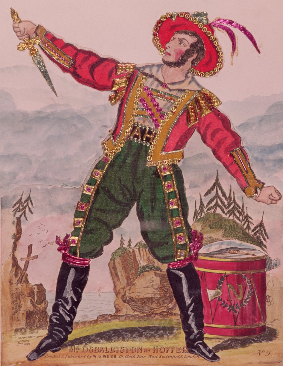 Osbaldiston先生饰演安德烈亚斯霍弗（Hoffer），他是蒂罗尔爱国者的领袖，酒吧。作者：WG Webb，伦敦（雕刻和拼贴） 作者 英语学校