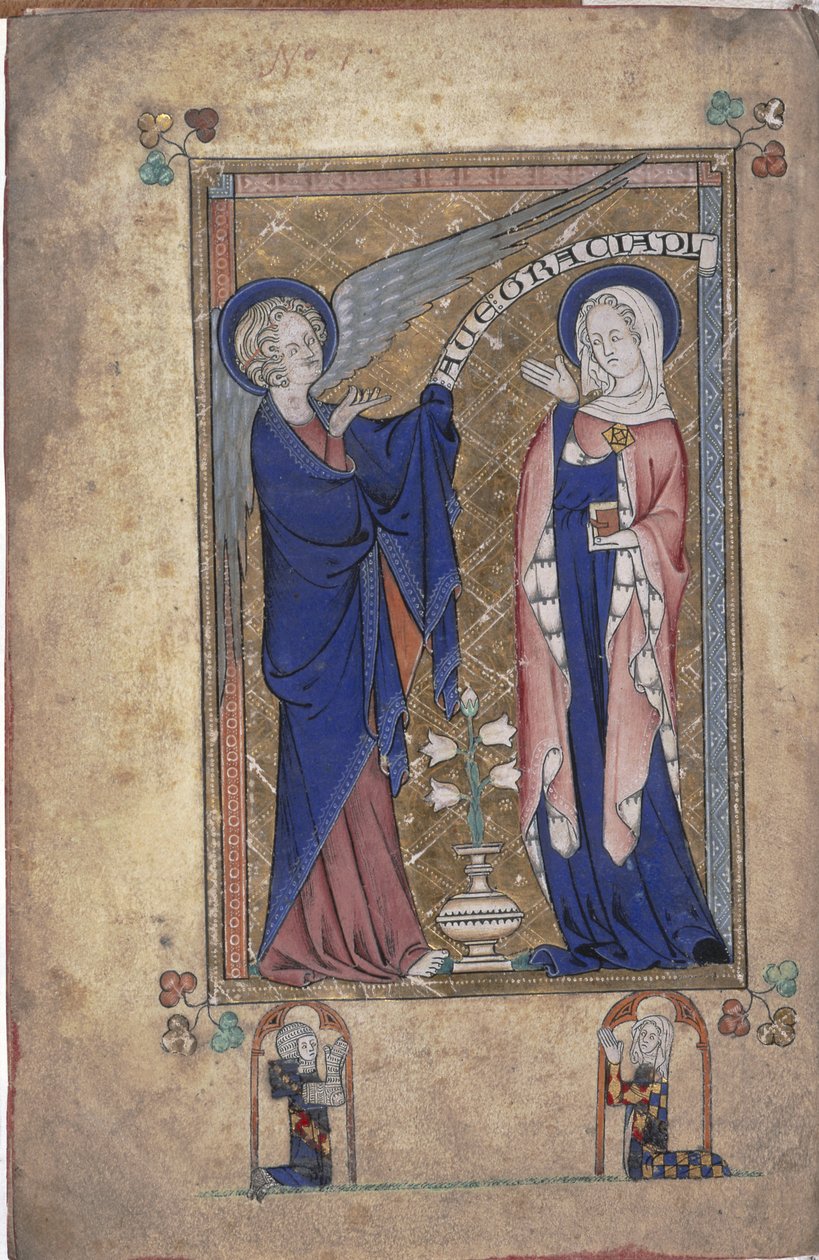 来自Gray-Fitzpayne小时的242 Folio 2v女士，圣母报喜 作者 英语学校