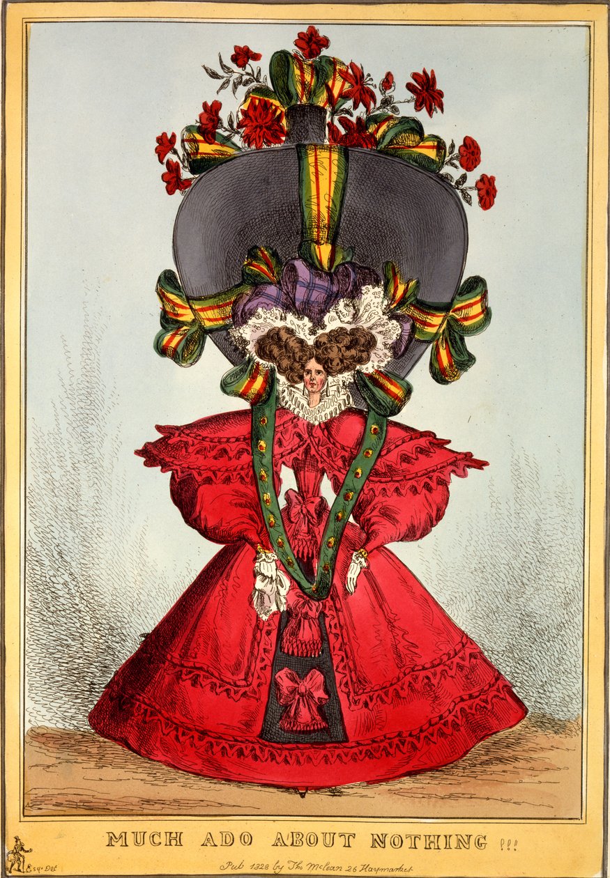 很多Ado About Nothing !!!，1828（手工彩色雕刻） 作者 英语学校