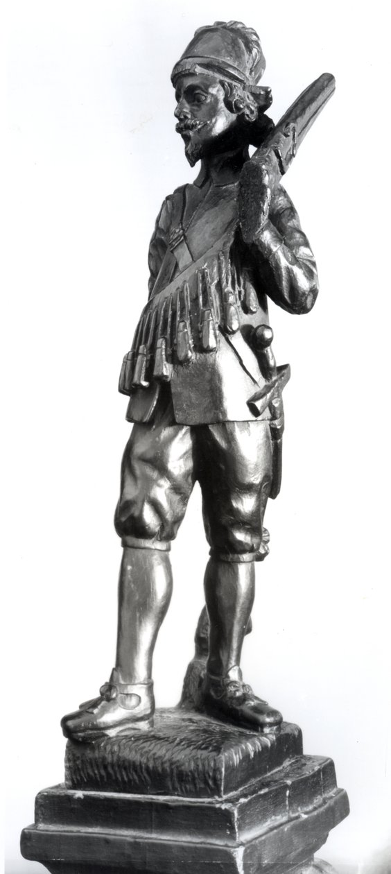 火枪手，1638年（木雕） 作者 英语学校