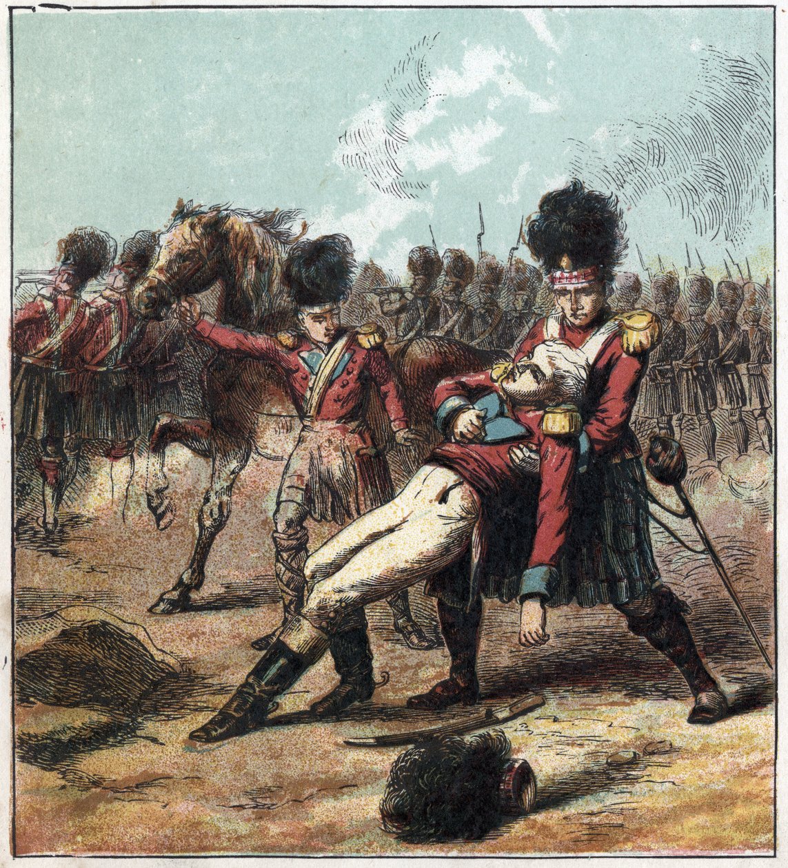 拿破仑战争：埃及战役（远征）（1798-1801）：拉尔夫-阿伯克龙比（Abercrombie）将军（1734-1801）的部队在卡诺普击败了法国将军梅努（1750-1810）的部队，但他于1801年3月21日死在那里。阿伯克龙比在埃及 作者 英语学校