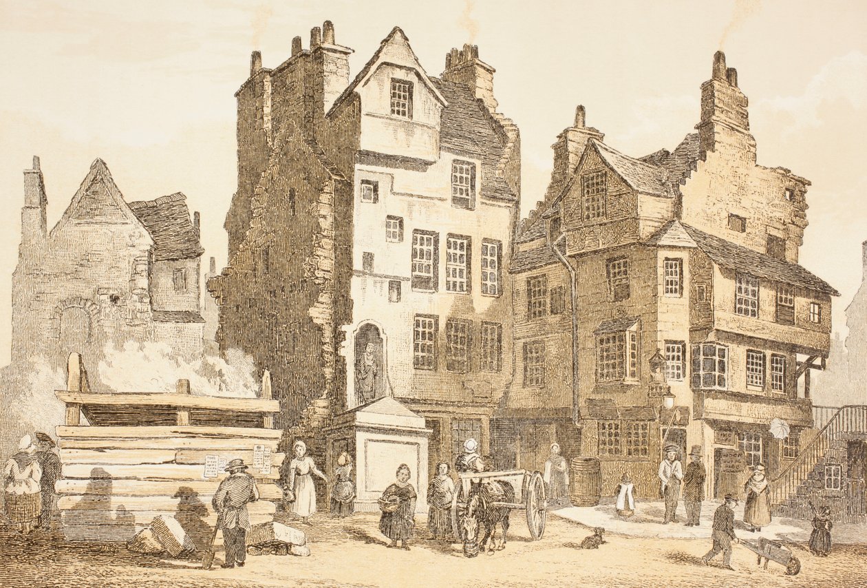 1843年，爱丁堡的Netherbow House，来自John Howie的“The Scots Worthies”，第二版于1879年出版 作者 英语学校