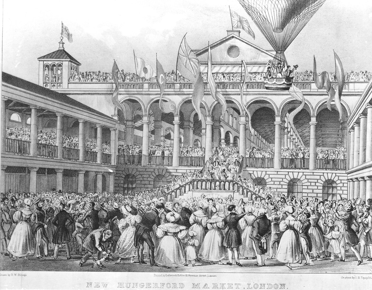 新的亨格福德市场，1833年 作者 英语学校