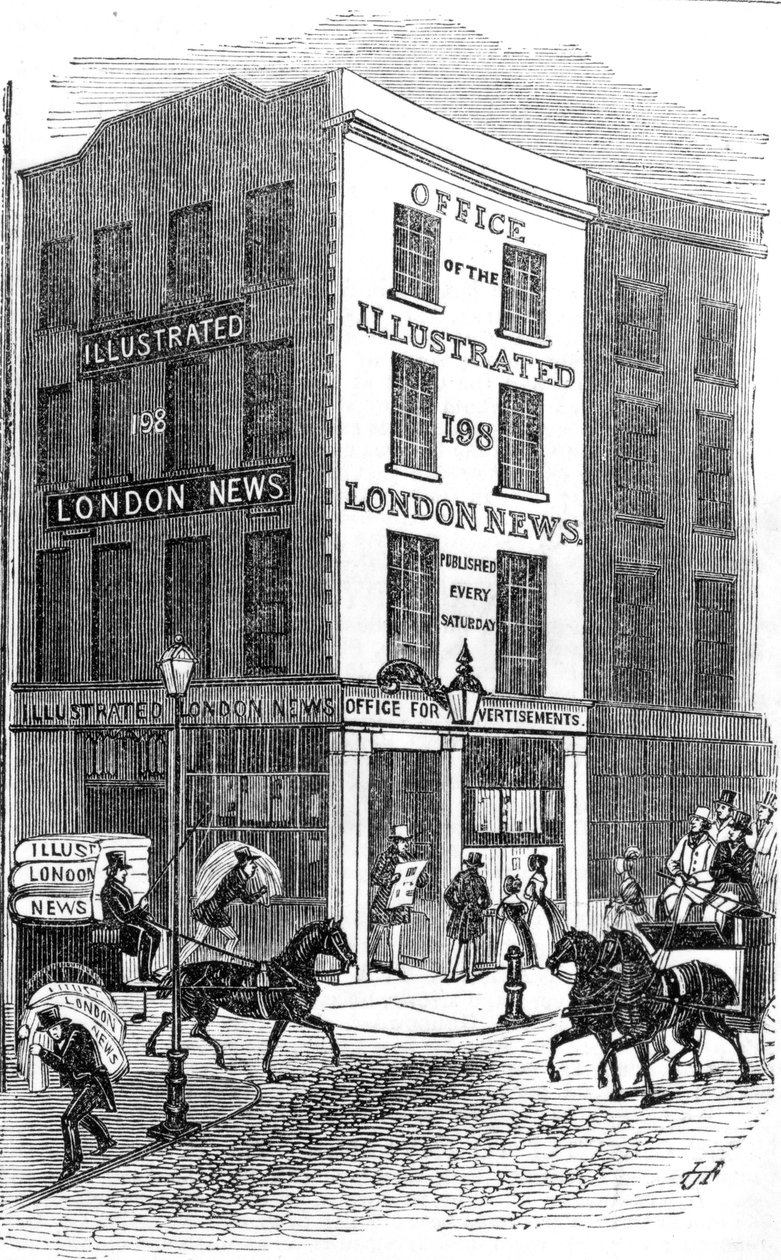 伦敦新闻画报办公室，1842年 作者 英语学校