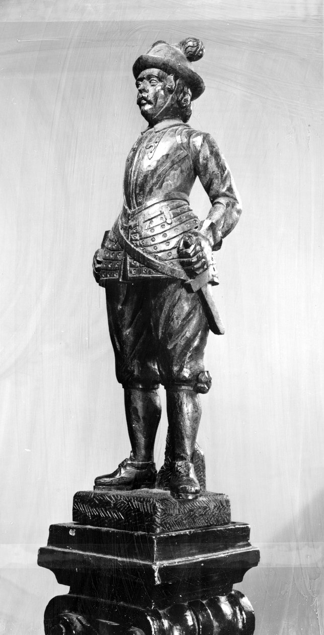 Pikemen军官，1638年（木雕） 作者 英语学校