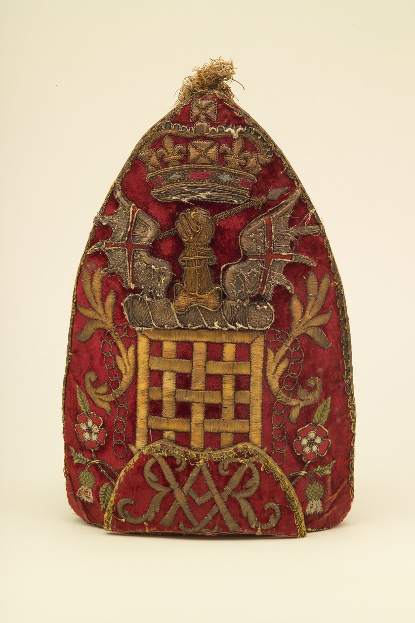军官的掷弹兵帽，约1708年 作者 英语学校