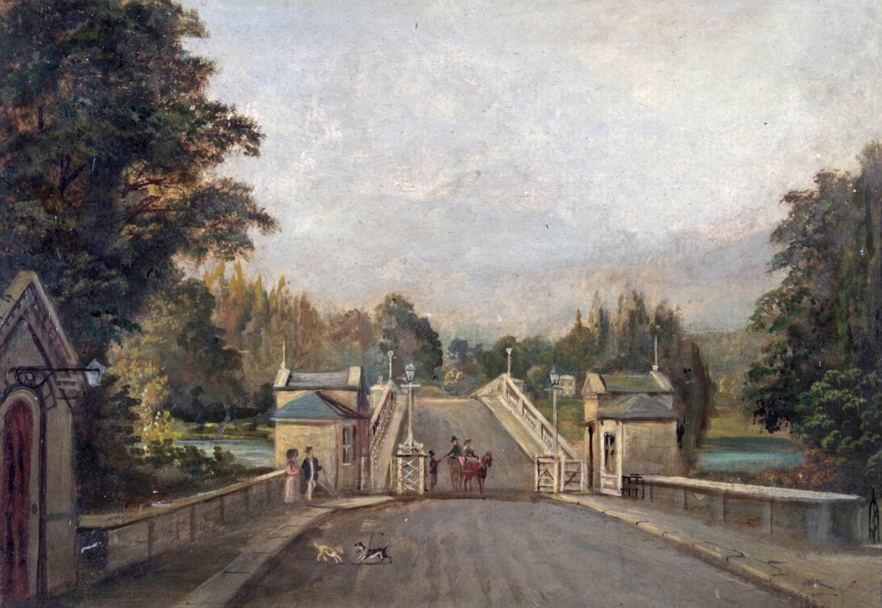 老里士满桥，1779年 作者 英语学校