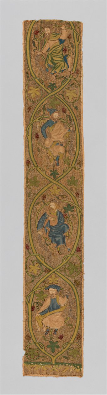 14世纪第三季度的Orphrey（金属，丝绸和线） 作者 英语学校