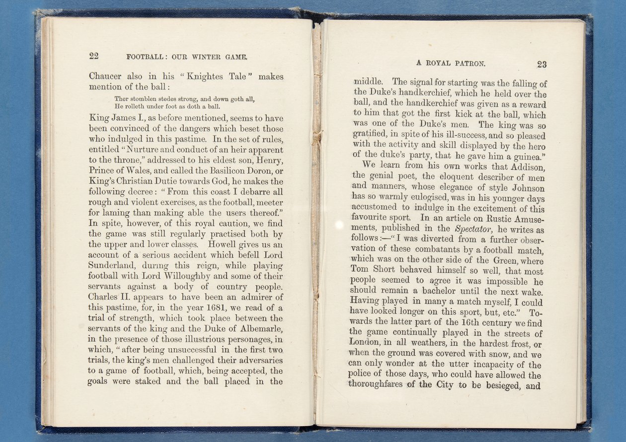 来自足球的页面：我们的冬季游戏，作者Charles W. Alcock，1874年（另见315143-4） 作者 英语学校