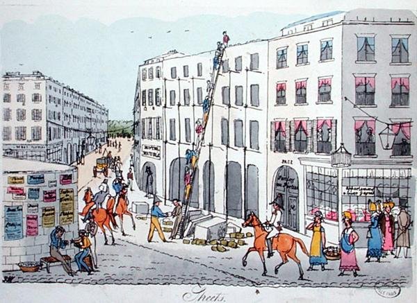 巴黎的街道，来自罗杰-布克姆的《De Paris a Douvres》。 作者 英语学校