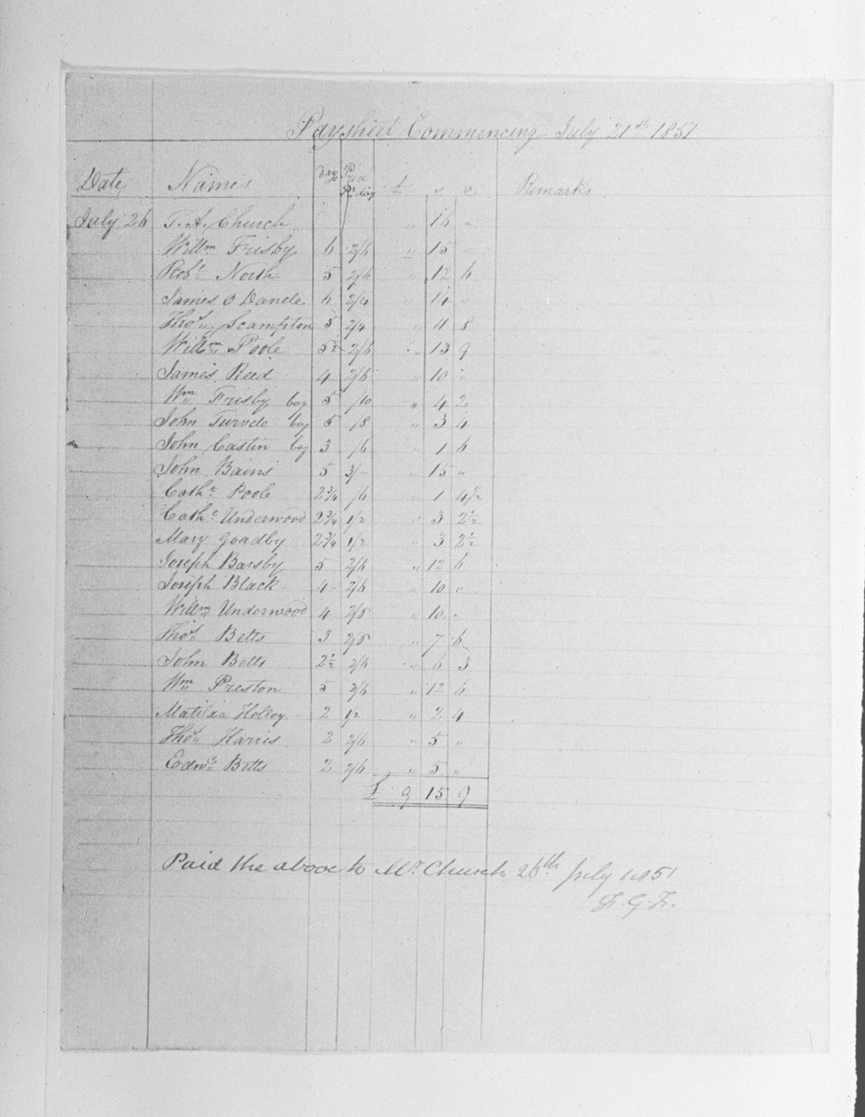 Paysheet，1851 作者 英语学校