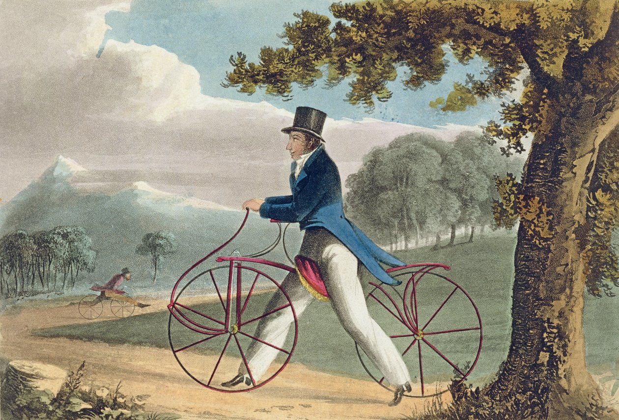 步行木马，来自Ackermanns艺术资料库，1819年 作者 英语学校