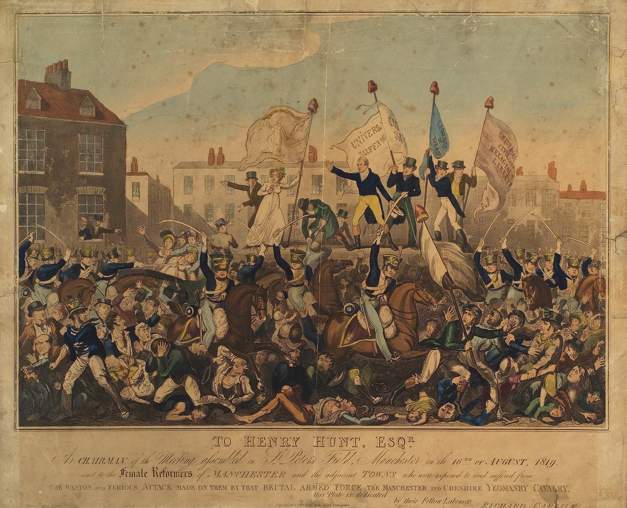 彼得卢大屠杀，1819年 作者 英语学校