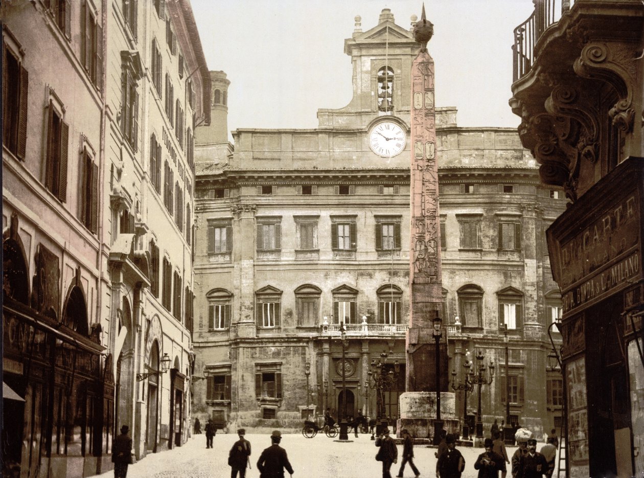 罗马Piazza di Monte Citorio（手工彩色照片） 作者 英语学校