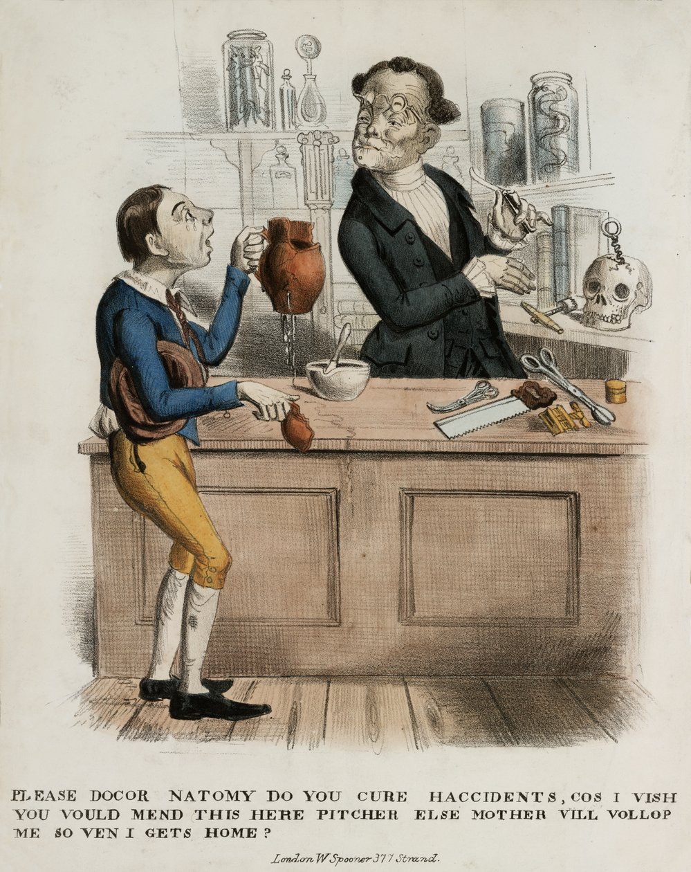 请Docor Natomy，你是否治愈了Haccidents ...，1830-39 作者 英语学校