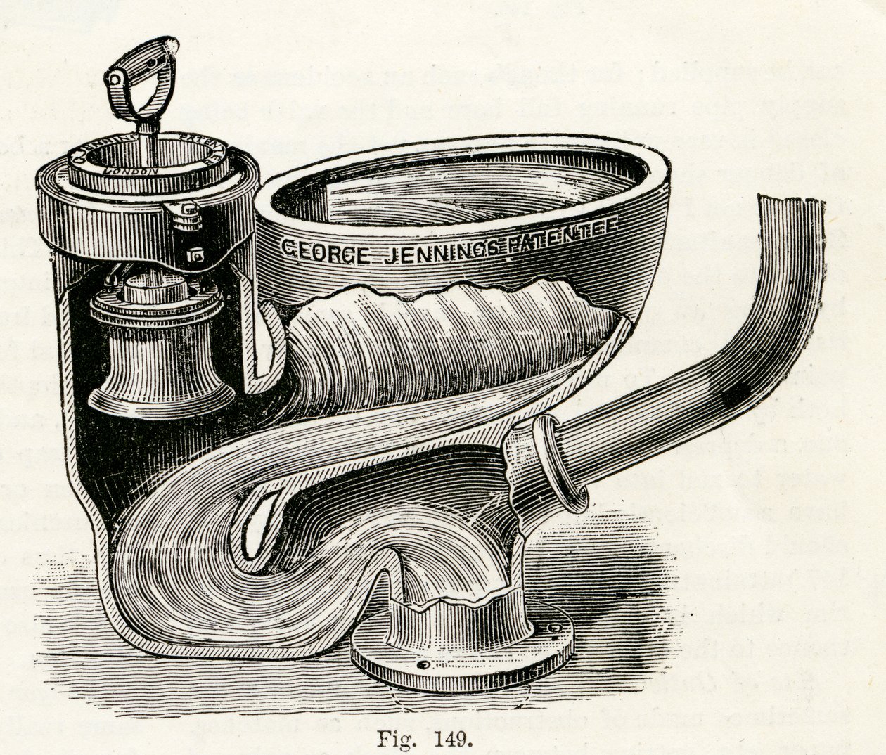 插入式阀门，手柄抬起，1870 作者 英语学校