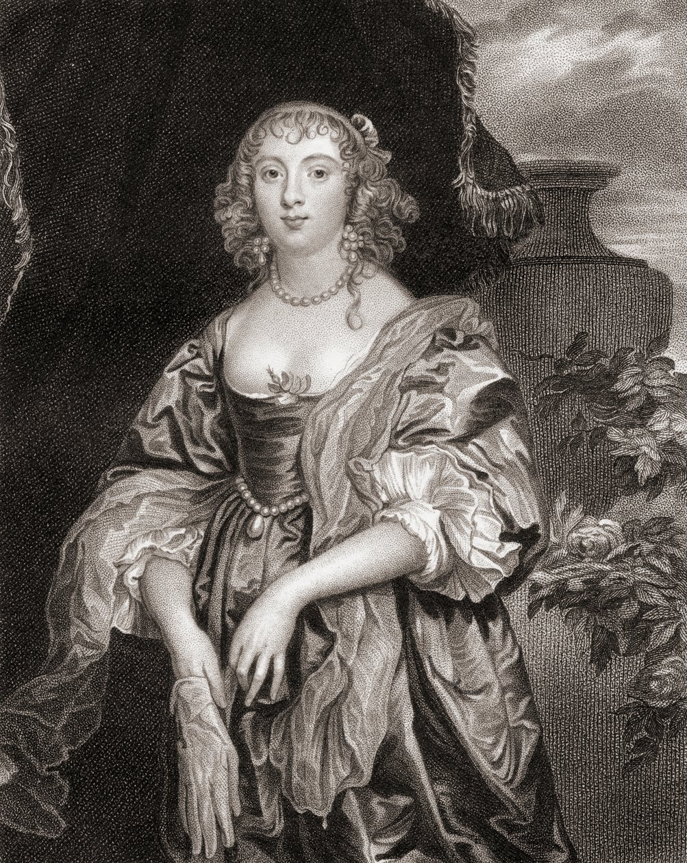 贝德福德伯爵夫人安妮卡雷的肖像（1620-84），来自Lodges British Portraits，1823年 作者 英语学校