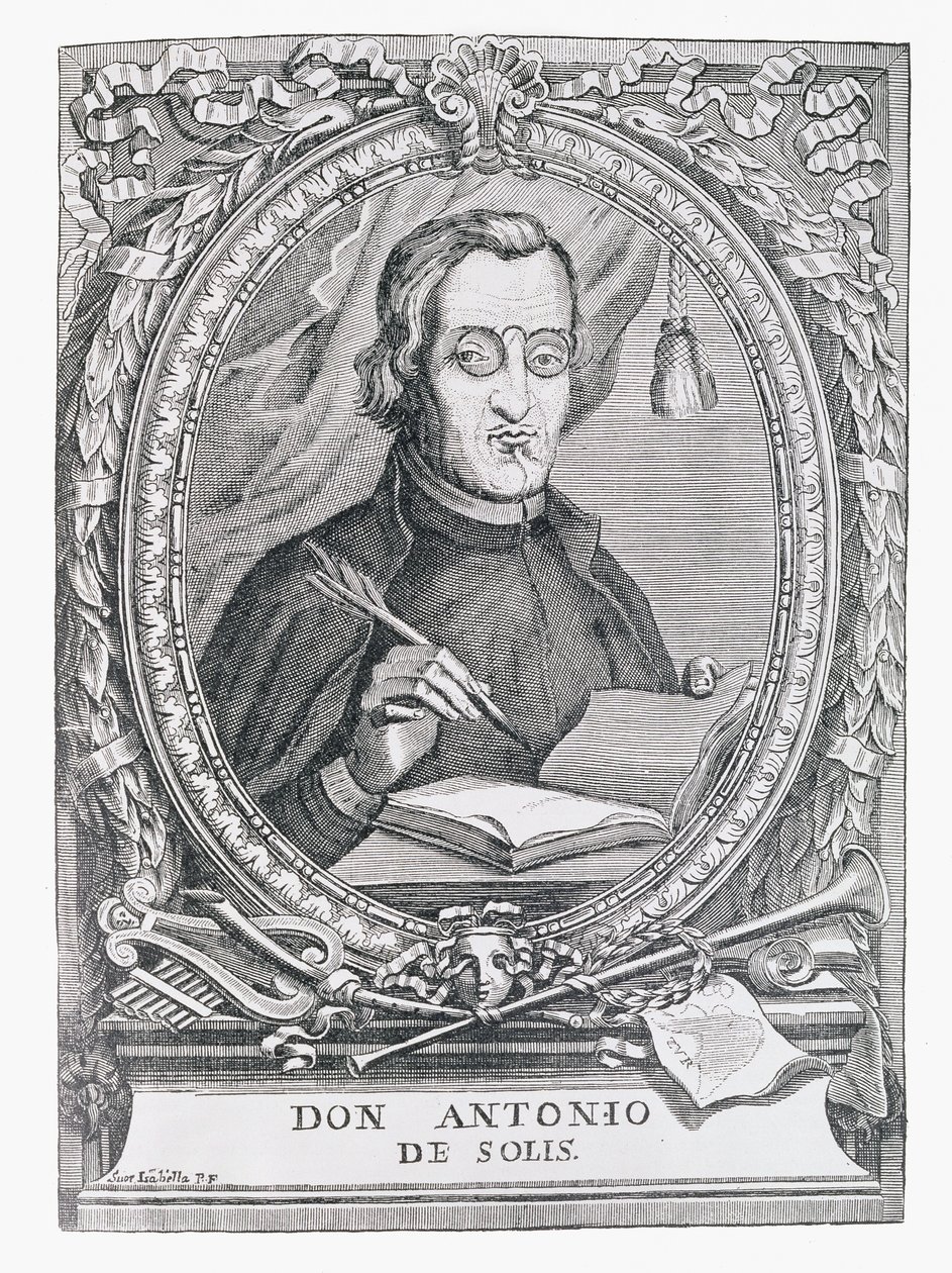 Antonio de Solis y Rivadeneira（1610-86）的肖像来自“美国的叙事与批评历史”，由Justin Winsor编辑，1886年伦敦 作者 英语学校