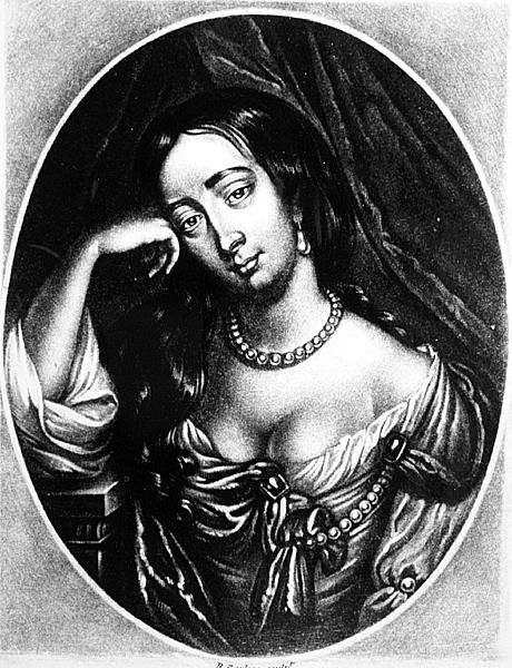 Barbara Villiers，克利夫兰公爵夫人（1641-1709）的肖像，由Richard Earlom（1743-1822）镌刻自英国历史上的杰出人物（mezzotint） 作者 英语学校