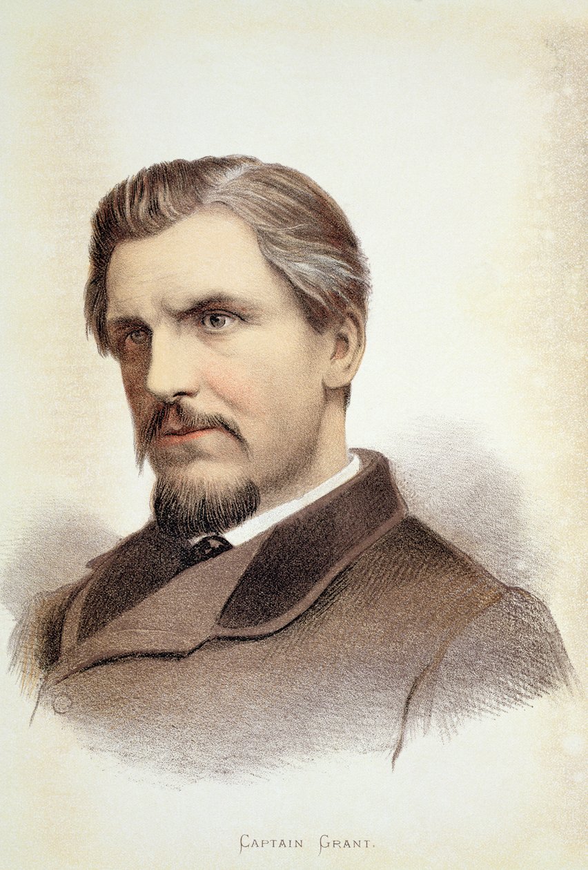 James Augustus Grant上尉的肖像（1827-87） 作者 英语学校