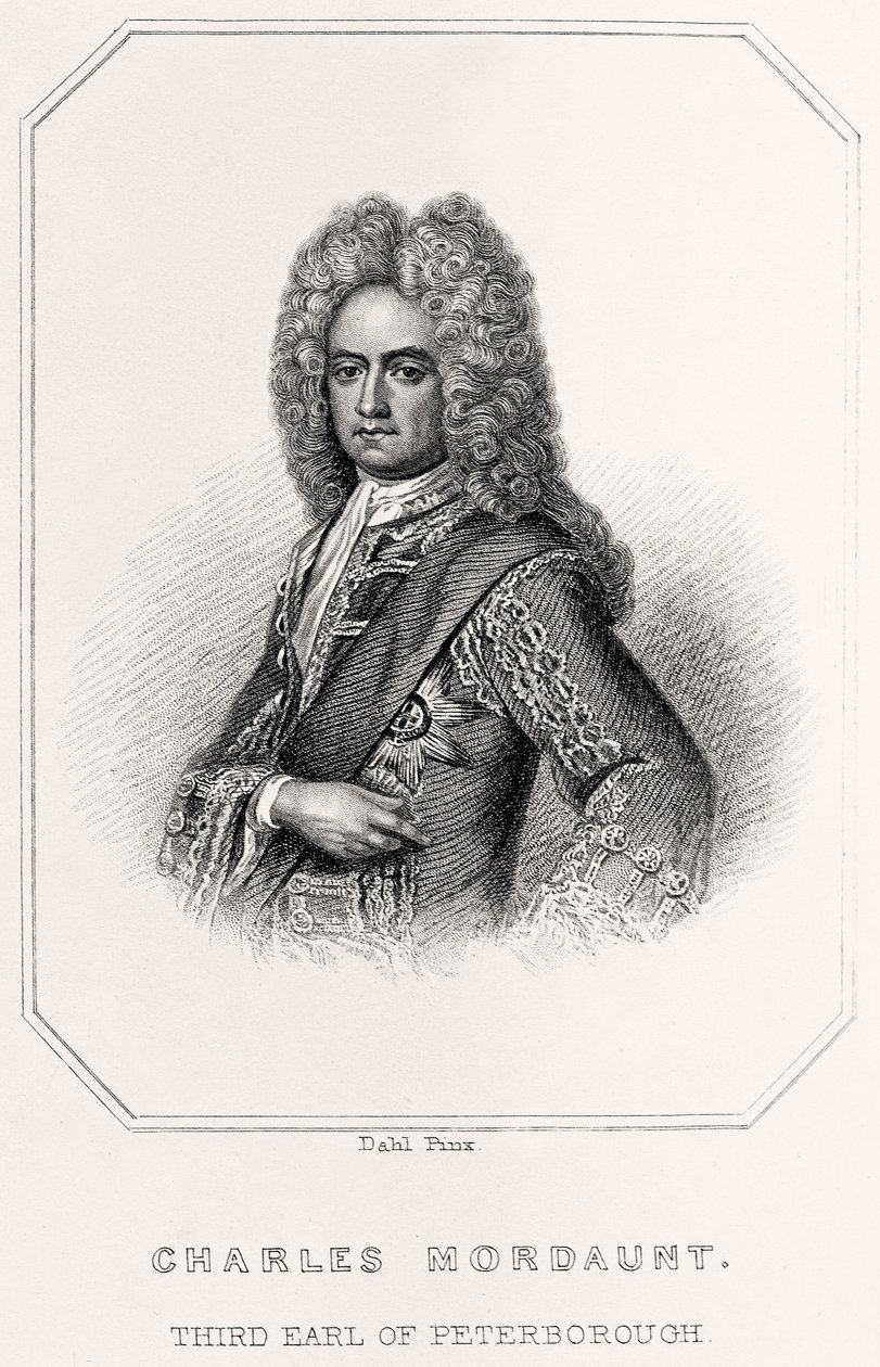 查尔斯·莫顿的画像，彼得伯勒第三伯爵，1835年 作者 英语学校