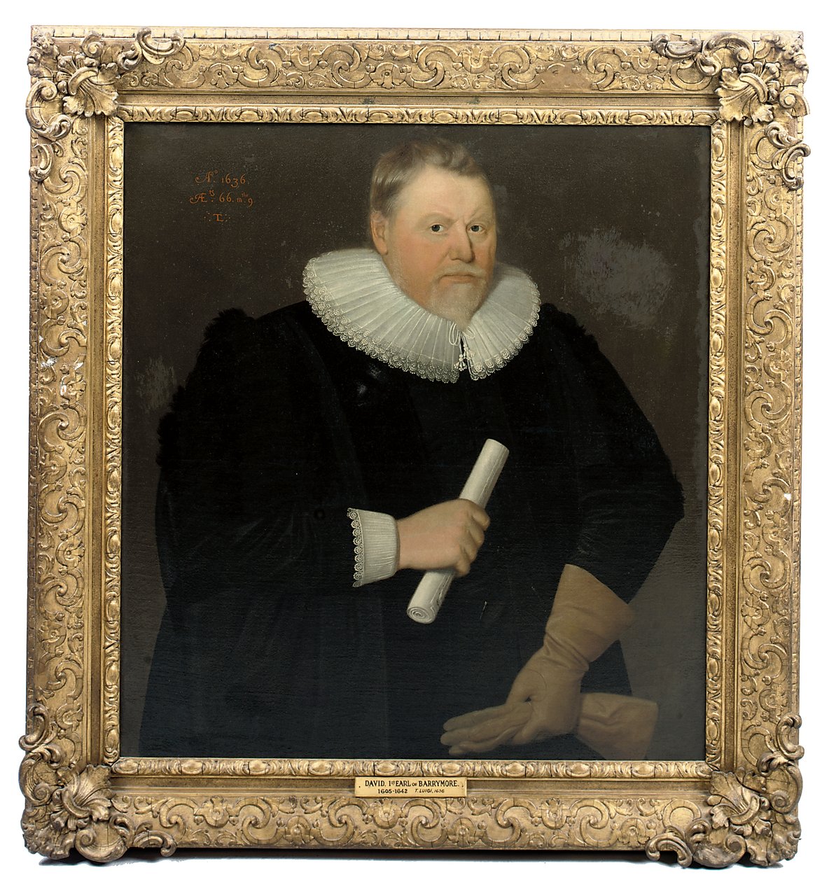 大卫肖像，巴里摩尔第一伯爵，约1636年 作者 英语学校