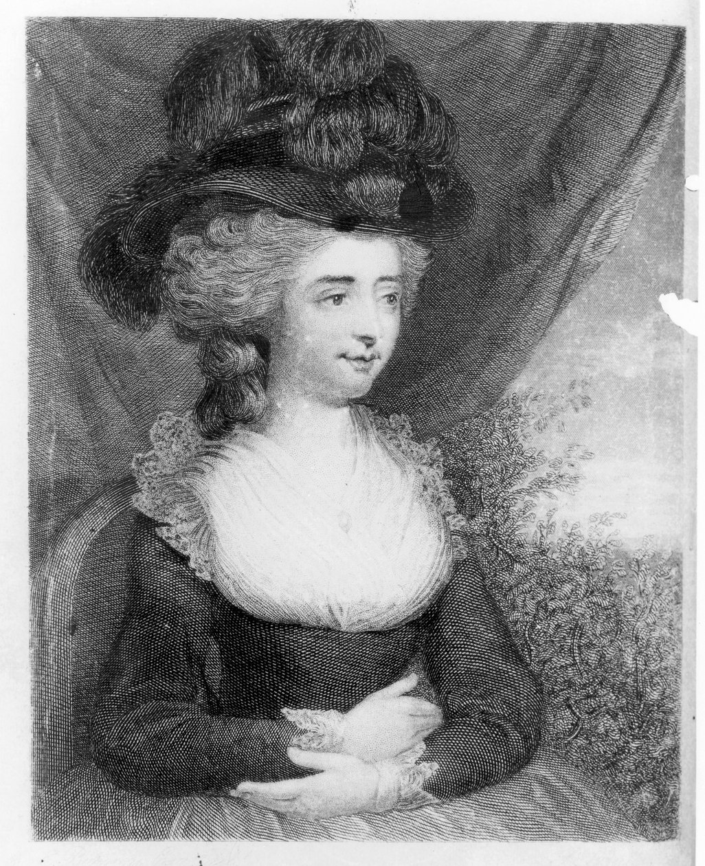Fanny Burney（Madame d&39;Arblay）（1752-1840）酒吧的肖像。作者：亨利·科尔本，1842年，伦敦 作者 英语学校