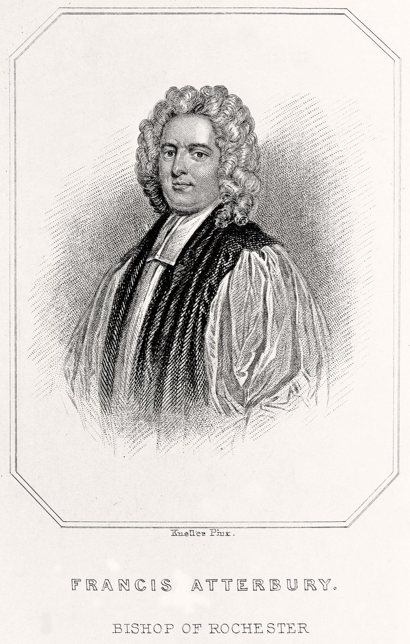 罗切斯特主教弗朗西斯·阿特伯里的肖像，1835年 作者 英语学校