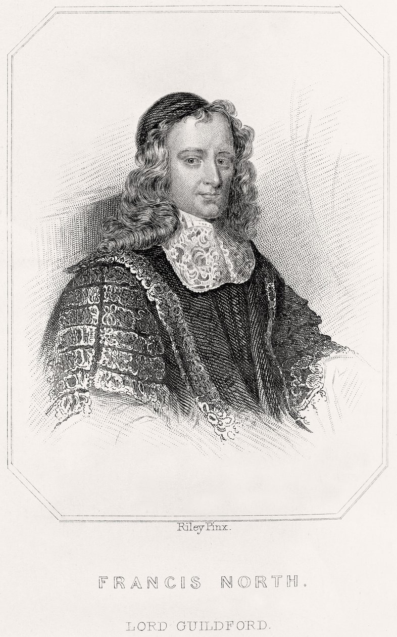 弗朗西斯·诺·弗朗西斯·北肖像，吉尔福德勋爵，1835年 作者 英语学校