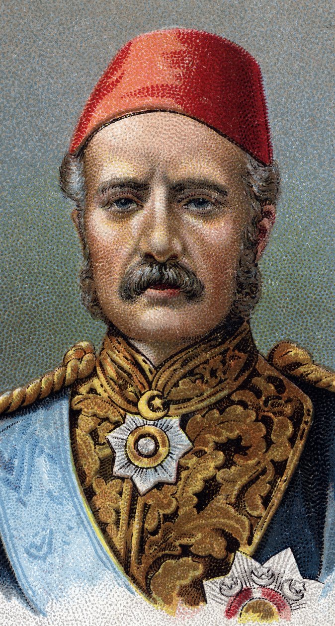 Portrait of General Charles Gordon, British soldier - Portrait of Charles George Gordon dit le Pasha (1833-1885), British soldier - From series “” Leaders of Men””” - Chromolithography - English School, 20th century - 作者 英语学校
