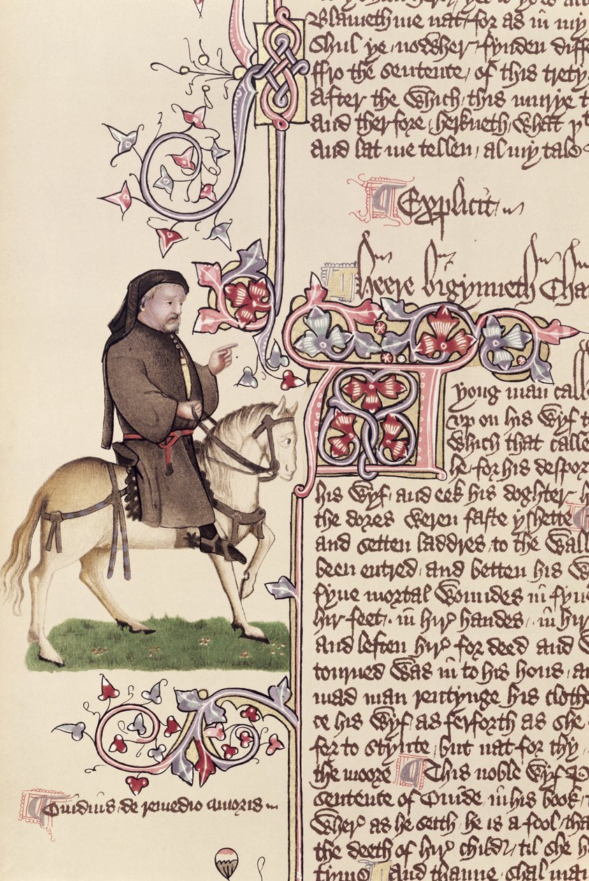 Geoffrey Chaucer（c.1342-1400）来自坎特伯雷故事的传奇人物Geoffrey Chaucer（c.1342-1400） 作者 英语学校