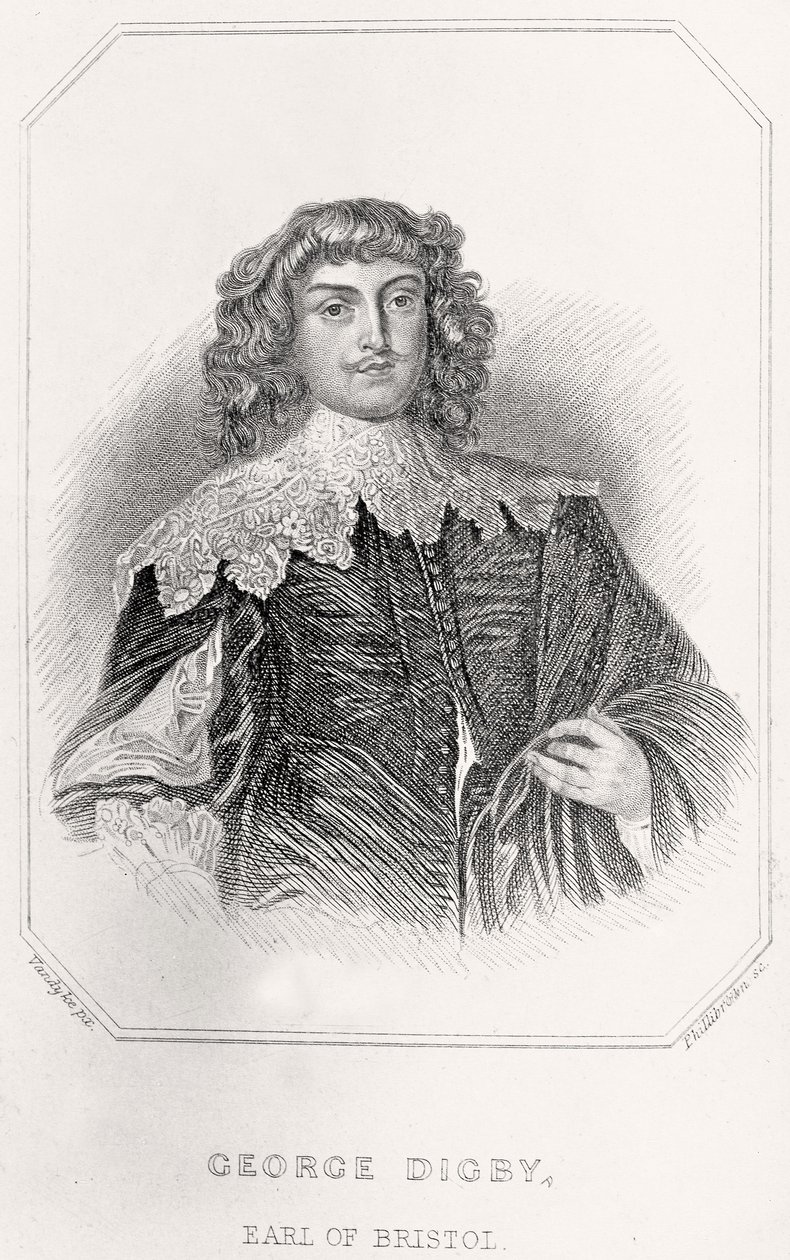 乔治·迪格比的肖像，布里斯托尔伯爵，1835年 作者 英语学校