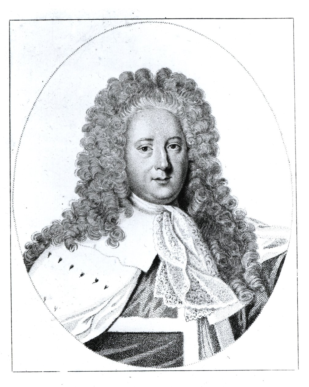 亨利圣约翰（1678-1751）第一子爵博林布鲁克的肖像 作者 英语学校
