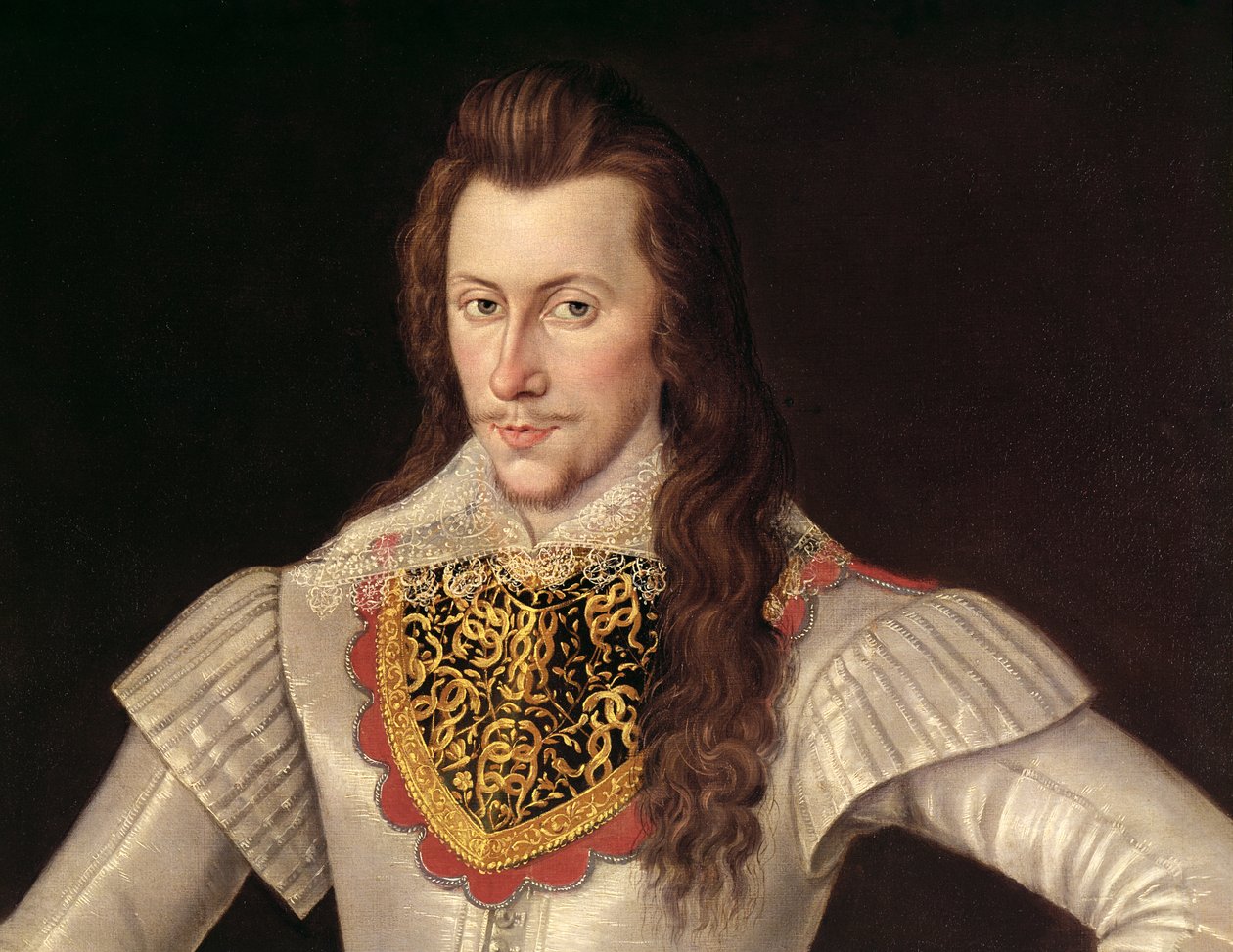 Henry Wriothesley的肖像（1573-1624）Southampton的第三伯爵c.1600（详细） 作者 英语学校