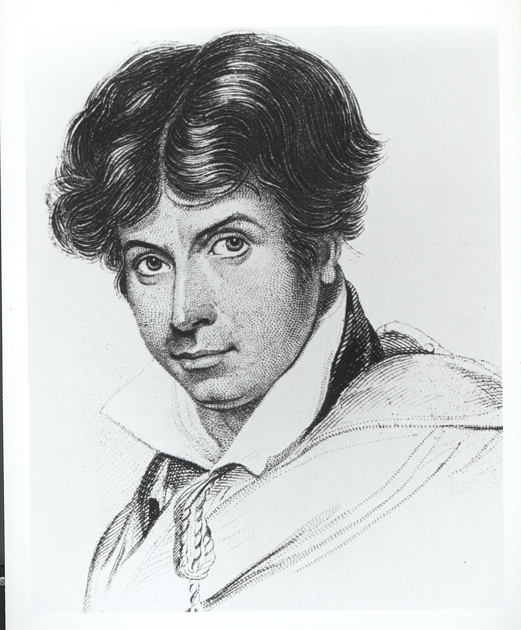 James Henry Leigh Hunt的肖像（1784-1859） 作者 英语学校