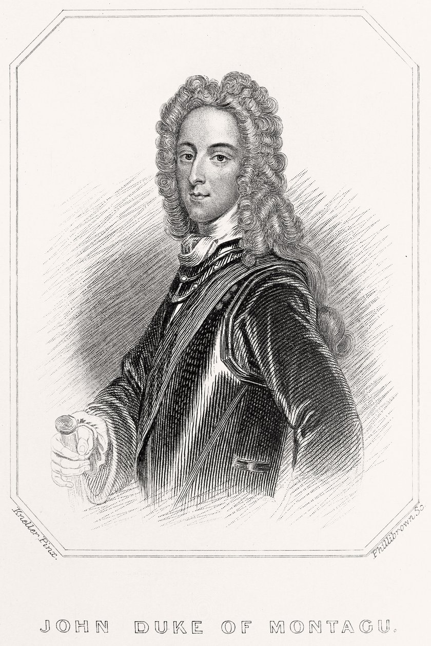 蒙塔古约翰公爵的肖像，1835年 作者 英语学校