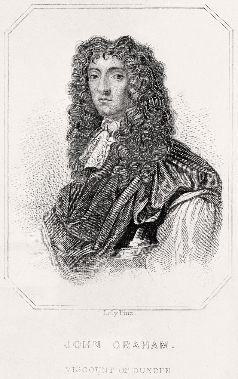 约翰·格雷厄姆（John Graham）的肖像，邓迪的子爵，1835年 作者 英语学校