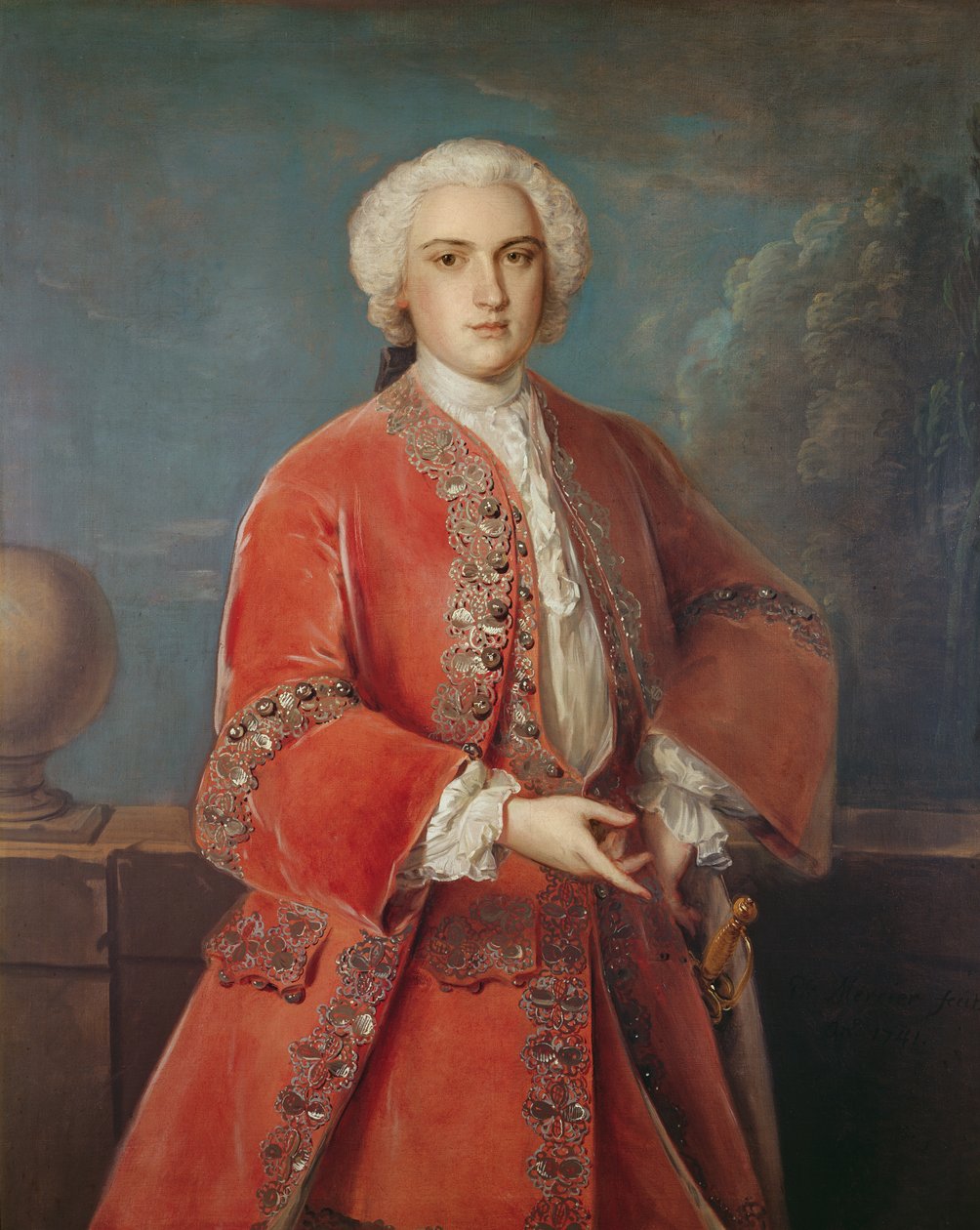约翰霍尔史蒂文森的肖像，1741年 作者 英语学校