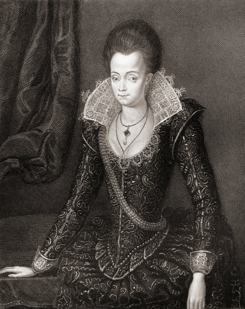 1823年Lodges British Portraits女士阿拉贝拉·斯图亚特女士（1575-1615）的肖像 作者 英语学校
