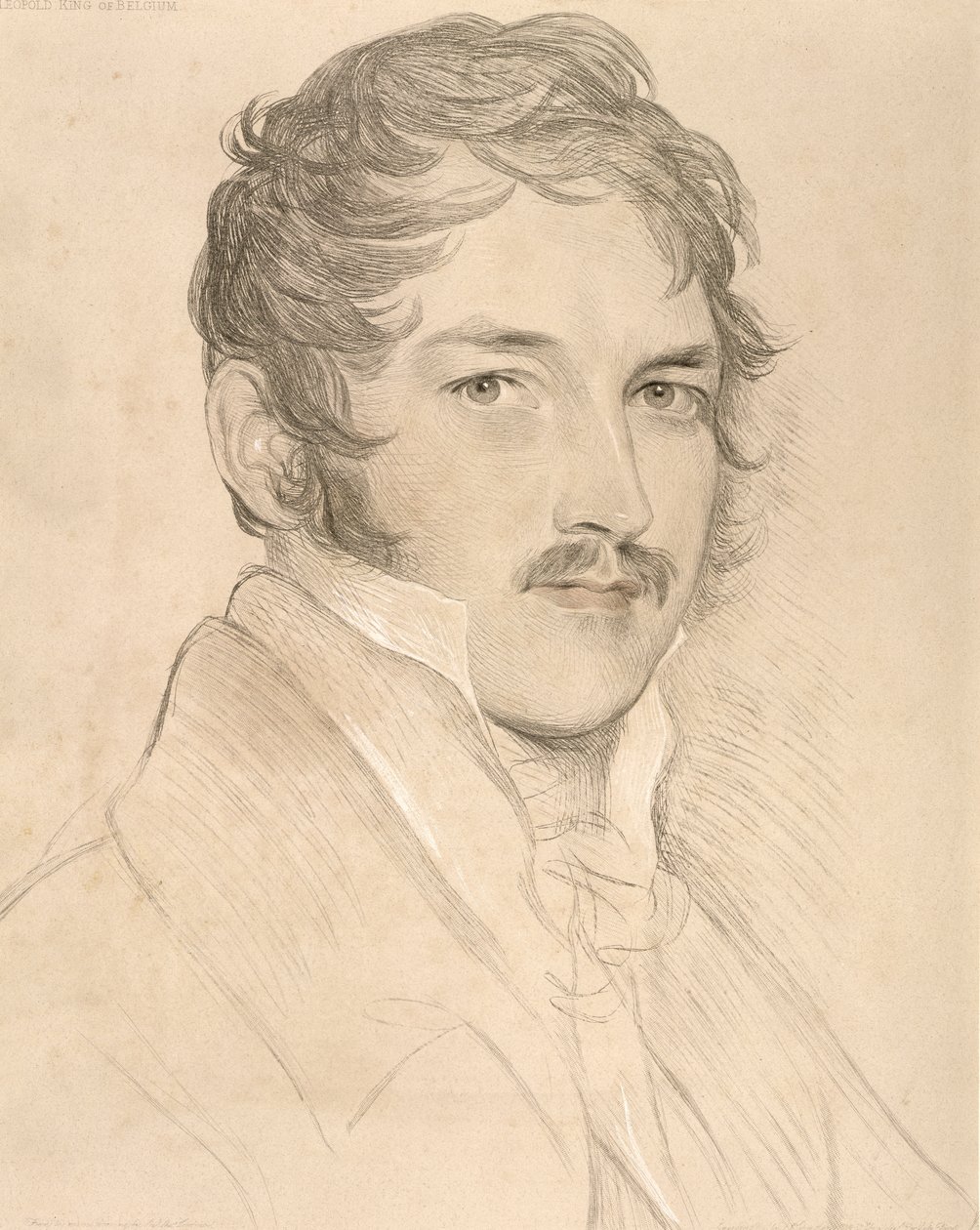 萨克森 - 科堡 - 哥达的利奥波德一世（1790-1865）的肖像 作者 英语学校