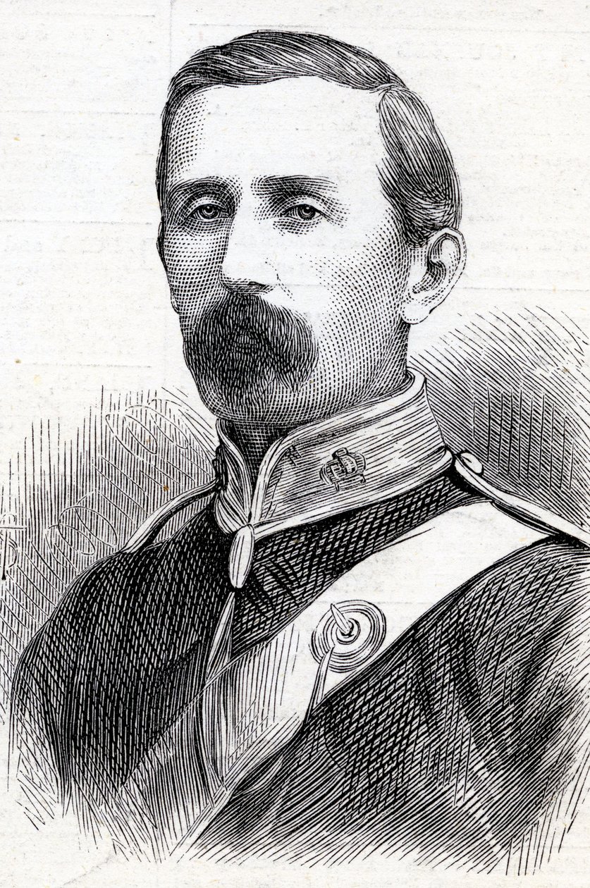 肖像中校乔治泰勒丹尼森，1877年 作者 英语学校